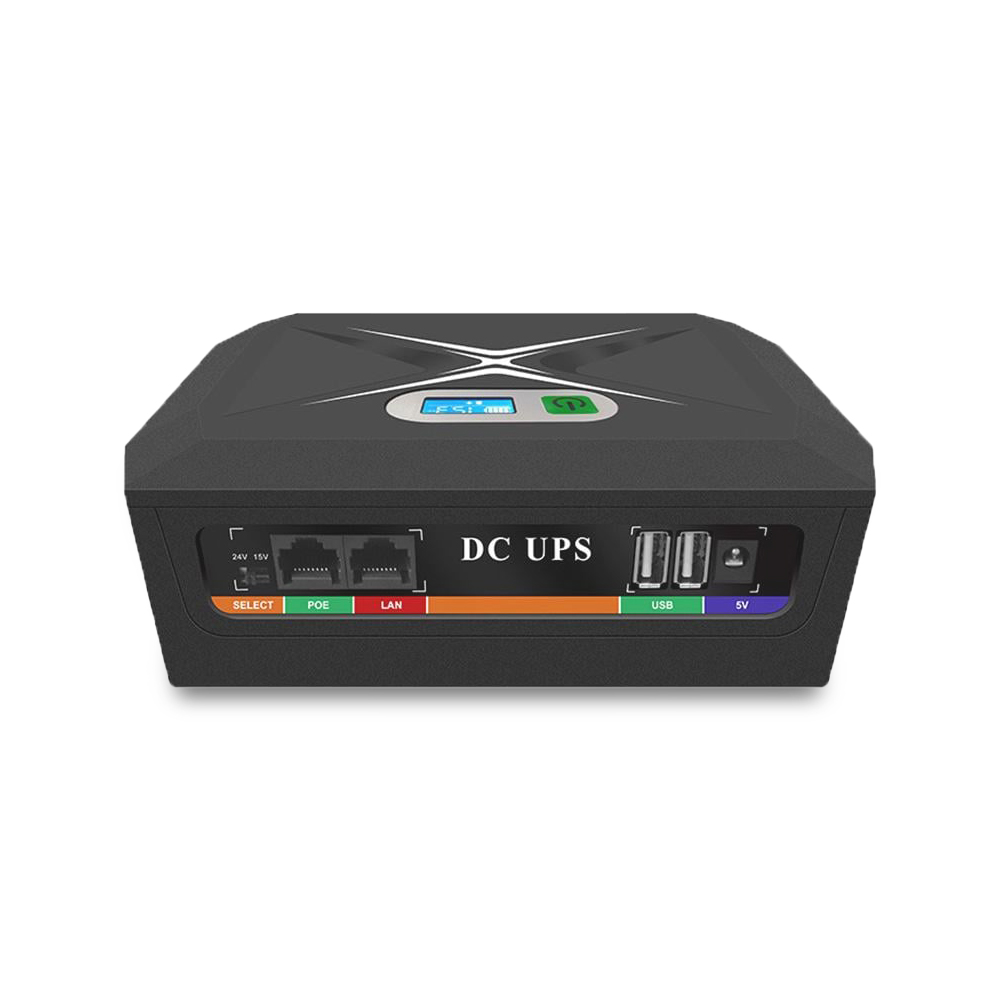 Джерело безперебійного живлення DCP-60W Mini UPS PoE 60 Вт із LiFePO4 24 000 мА·год